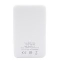 Power bank 5000 mAh ze zintegrowanymi kablami, adapter w komplecie | Presley Power bank 5000 mAh ze zintegrowanymi kablami, adapter w komplecie | Presley