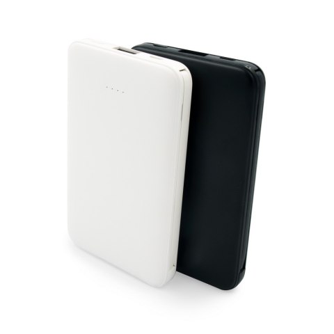 Power bank 5000 mAh ze zintegrowanymi kablami, adapter w komplecie | Presley Power bank 5000 mAh ze zintegrowanymi kablami, adapter w komplecie | Presley
