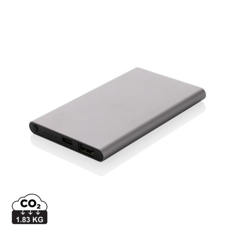 Power bank 4000 mAh z aluminium z recyklingu Power bank 4000 mAh z aluminium z recyklingu
