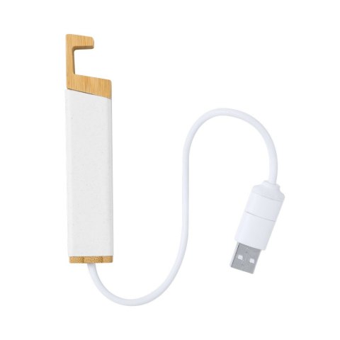 Hub USB i USB-C ze zrecyklingowanych kartoników po mleku, stojak na telefon Hub USB i USB-C ze zrecyklingowanych kartoników po mleku, stojak na telefon