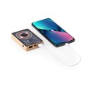 Magnetyczny bezprzewodowy bambusowy power bank 5000 mAh, ładowarka bezprzewodowa 15W Magnetyczny bezprzewodowy bambusowy power bank 5000 mAh, ładowarka bezprzewodowa 15W