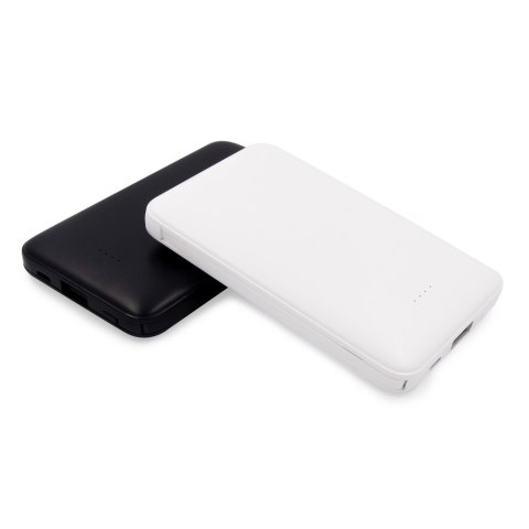 Power bank 5000 mAh ze zintegrowanymi kablami, adapter w komplecie | Presley Power bank 5000 mAh ze zintegrowanymi kablami, adapter w komplecie | Presley