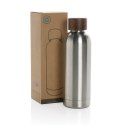 Butelka termiczna 500 ml Wood, stal nierdzewna z recyklingu