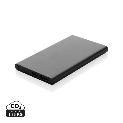 Power bank 4000 mAh z aluminium z recyklingu Power bank 4000 mAh z aluminium z recyklingu