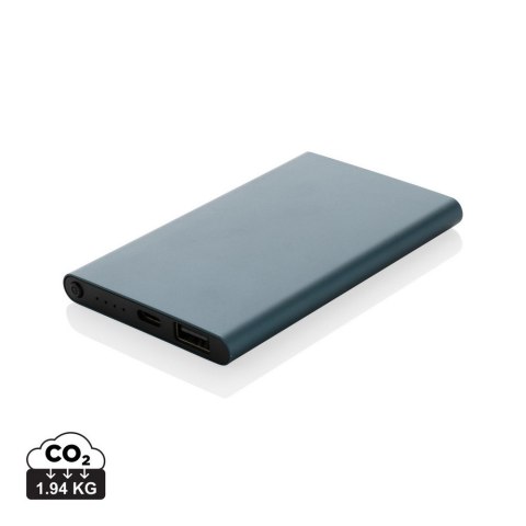 Power bank 4000 mAh z aluminium z recyklingu Power bank 4000 mAh z aluminium z recyklingu