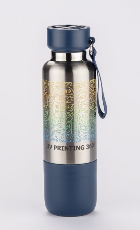 Butelka termiczna ze smyczką RON 500 ml Butelka termiczna ze smyczką RON 500 ml