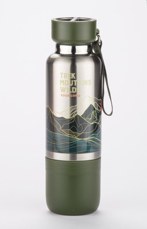 Butelka termiczna ze smyczką RON 500 ml Butelka termiczna ze smyczką RON 500 ml