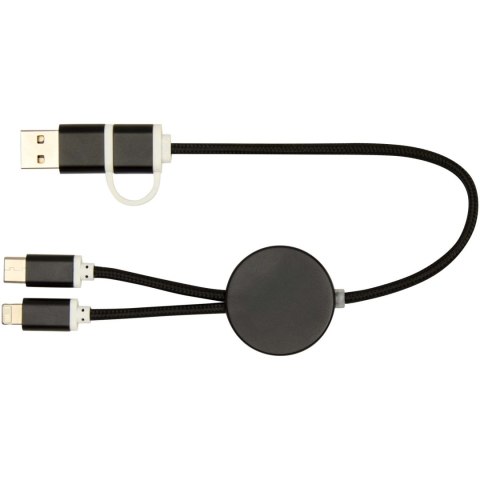 Alasia kabel do synchronizacji danych i szybkiego ładowania 5 w 1 27 W o długości 30 cm z tworzyw sztucznych i alumini Alasia kabel do synchronizacji danych i szybkiego ładowania 5 w 1 27 W o długości 30 cm z tworzyw sztucznych i alumini