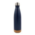 Butelka próżniowa z korkowym spodem Jowi 500 ml, granatowy