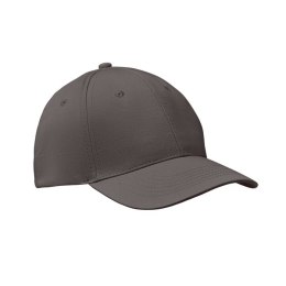 Czapka baseballowa 6 paneli kamienny szary