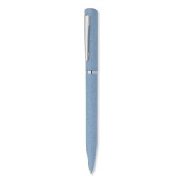 Długopis wykręcany słoma/ABS baby blue
