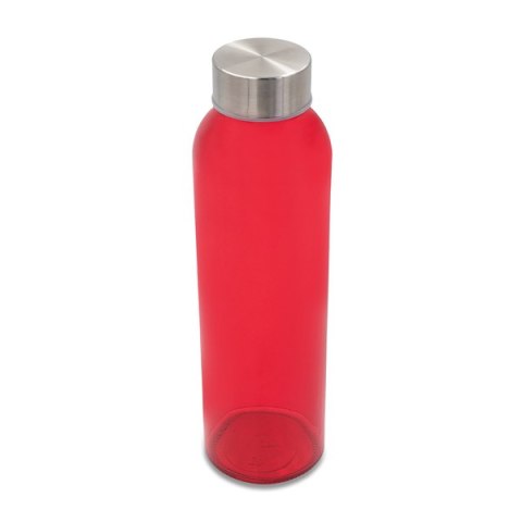 Kolorowa, szklana butelka Aqua Kuba 500 ml, czerwony Kolorowa, szklana butelka Aqua Kuba 500 ml, czerwony