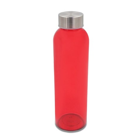 Kolorowa, szklana butelka Aqua Kuba 500 ml, czerwony Kolorowa, szklana butelka Aqua Kuba 500 ml, czerwony
