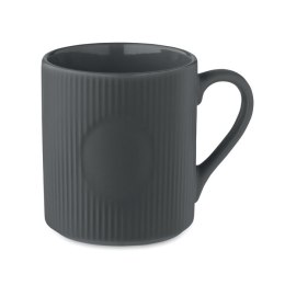 Kubek ceramiczny w prążki 340 m kamienny szary