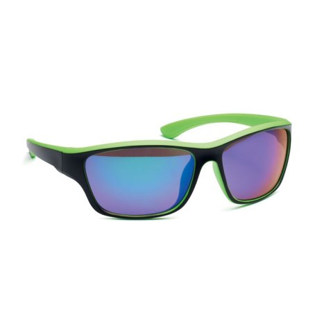 Lustrzane sportowe okulary prze limonka Lustrzane sportowe okulary prze limonka