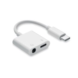Rozgałęźnik audio ABS typu C biały