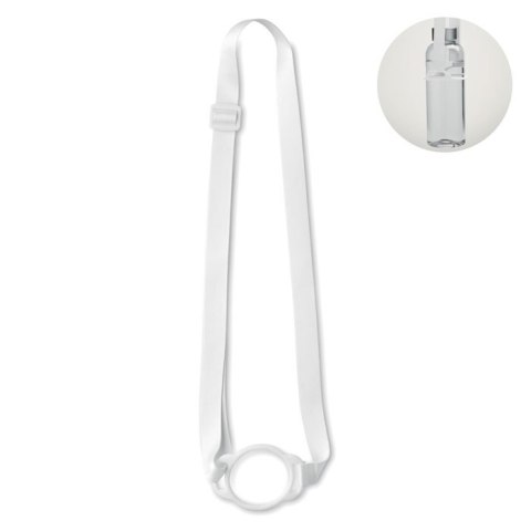 Smycz z uchwytem na kubek 6 cm biały Smycz z uchwytem na kubek 6 cm biały