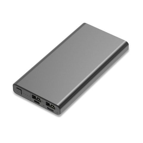 Power bank 10000 mAh Banco, grafitowy Power bank 10000 mAh Banco, grafitowy