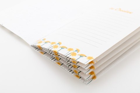 Niestandardowy notatnik z papieru nasiennego Niestandardowy notatnik z papieru nasiennego