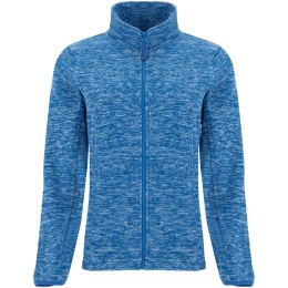 Artic damska kurtka polarowa z zamkiem błyskawicznym na całej długości heather royal blue