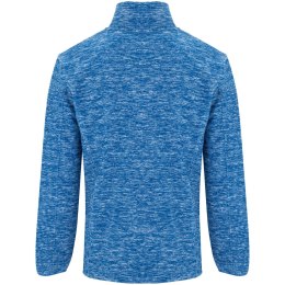 Artic męska kurtka polarowa z zamkiem błyskawicznym na całej długości heather royal blue
