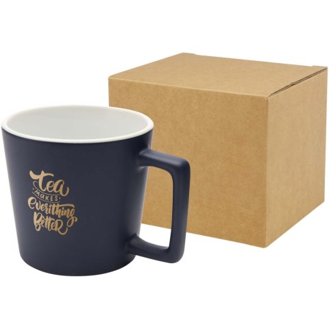 Cali Kubek ceramiczny o pojemności 370 ml z matowym wykończeniem navy blue Cali Kubek ceramiczny o pojemności 370 ml z matowym wykończeniem navy blue