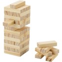 Jumble gra polegająca na przewracaniu drewnianej wieży piasek pustyni