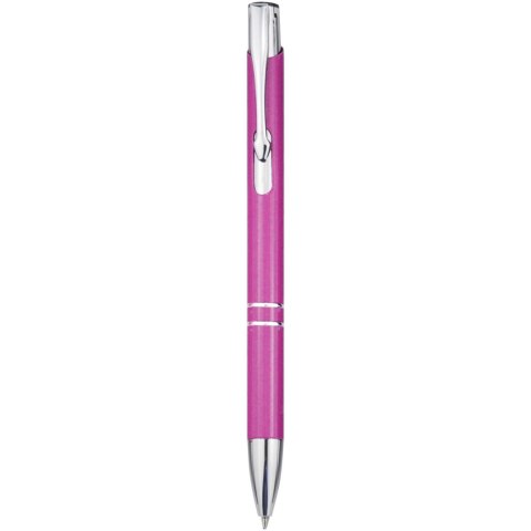Moneta długopis z aluminium z recyklingu magenta Moneta długopis z aluminium z recyklingu magenta