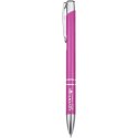 Moneta długopis z aluminium z recyklingu magenta Moneta długopis z aluminium z recyklingu magenta