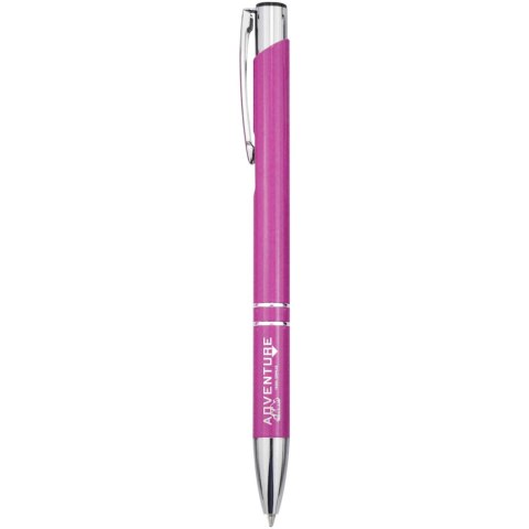 Moneta długopis z aluminium z recyklingu magenta Moneta długopis z aluminium z recyklingu magenta