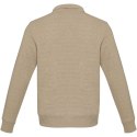 Tin sweter unisex Aware™ z materiałów z recyklingu z zamkiem błyskawicznym na 1/4 długości oatmeal (37546070)