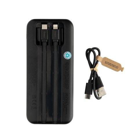 Power bank 10000 mAh ze zintegrowanymi kablami Turbopack Power bank 10000 mAh ze zintegrowanymi kablami Turbopack