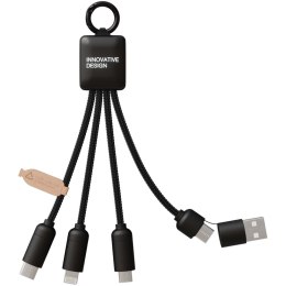 SCX.design C13 kabel do ładowania 5 w 1 o mocy 15 W czarny