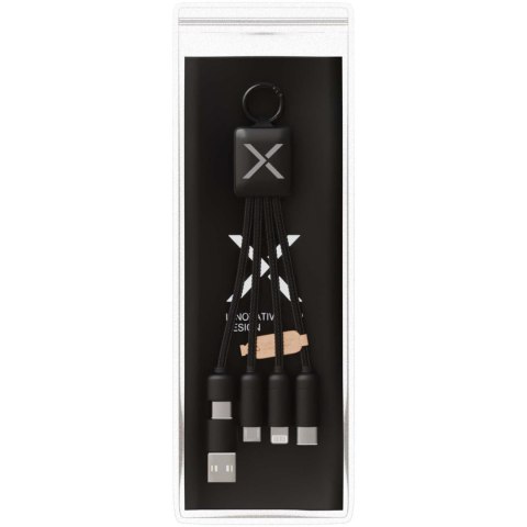 SCX.design C13 kabel do ładowania 5 w 1 o mocy 15 W czarny SCX.design C13 kabel do ładowania 5 w 1 o mocy 15 W czarny