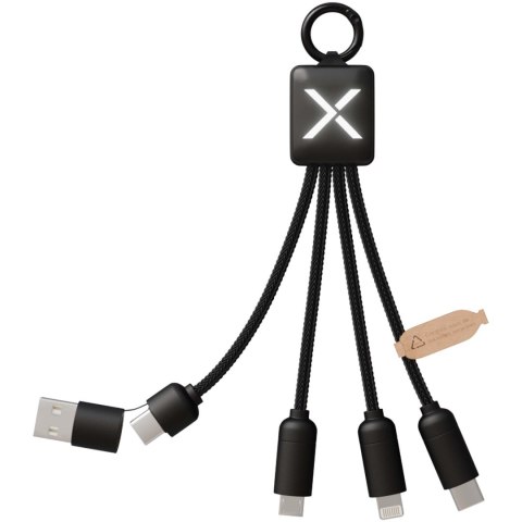 SCX.design C13 kabel do ładowania 5 w 1 o mocy 15 W czarny SCX.design C13 kabel do ładowania 5 w 1 o mocy 15 W czarny