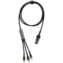 SCX.design C53 kabel do ultraszybkiego ładowania 5 w 1 o mocy 100 W z tworzywa sztucznego rPET gun metal