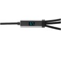 SCX.design C53 kabel do ultraszybkiego ładowania 5 w 1 o mocy 100 W z tworzywa sztucznego rPET gun metal