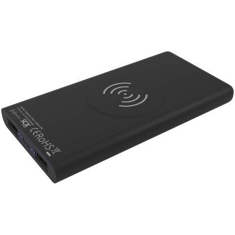 SCX.design P40 podświetlany bezprzewodowy powerbank 10 000 mAh czarny SCX.design P40 podświetlany bezprzewodowy powerbank 10 000 mAh czarny