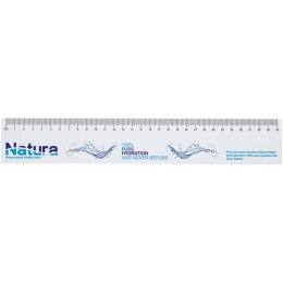 Sticky-Mate® recycled sticky notes with printed 30 cm ruler biały