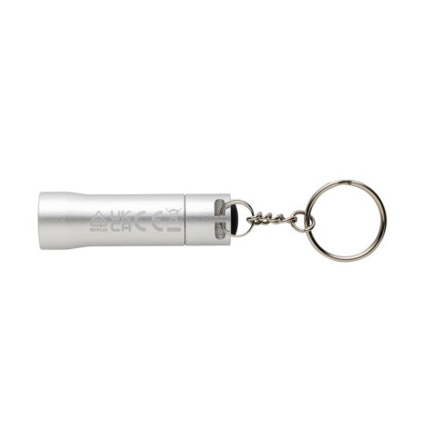 Brelok do kluczy z aluminium z recyklingu, latarka Flash Brelok do kluczy z aluminium z recyklingu, latarka Flash