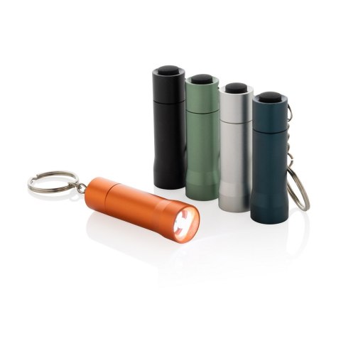 Brelok do kluczy z aluminium z recyklingu, latarka Flash Brelok do kluczy z aluminium z recyklingu, latarka Flash