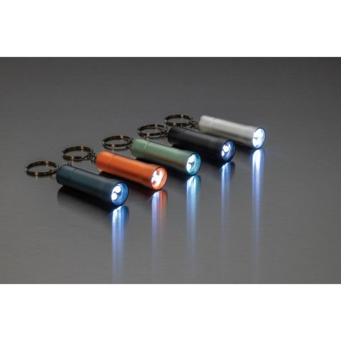 Brelok do kluczy z aluminium z recyklingu, latarka Flash Brelok do kluczy z aluminium z recyklingu, latarka Flash