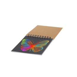 Notatnik do zdrapywania ok. A6, papier typu zdrapka
