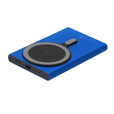 Magnetyczny bezprzewodowy power bank 5000 mAh z aluminium z recyklingu, ładowarka bezprzewodowa 15W Magnetyczny bezprzewodowy power bank 5000 mAh z aluminium z recyklingu, ładowarka bezprzewodowa 15W