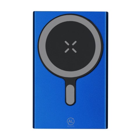 Magnetyczny bezprzewodowy power bank 5000 mAh z aluminium z recyklingu, ładowarka bezprzewodowa 15W Magnetyczny bezprzewodowy power bank 5000 mAh z aluminium z recyklingu, ładowarka bezprzewodowa 15W