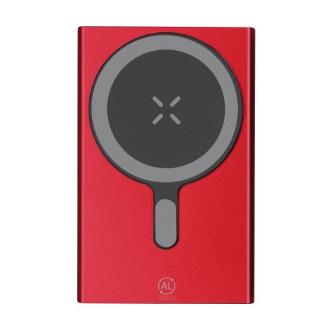 Magnetyczny bezprzewodowy power bank 5000 mAh z aluminium z recyklingu, ładowarka bezprzewodowa 15W Magnetyczny bezprzewodowy power bank 5000 mAh z aluminium z recyklingu, ładowarka bezprzewodowa 15W