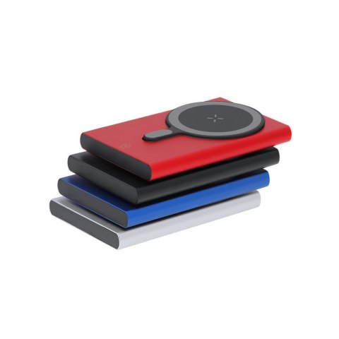 Magnetyczny bezprzewodowy power bank 5000 mAh z aluminium z recyklingu, ładowarka bezprzewodowa 15W Magnetyczny bezprzewodowy power bank 5000 mAh z aluminium z recyklingu, ładowarka bezprzewodowa 15W