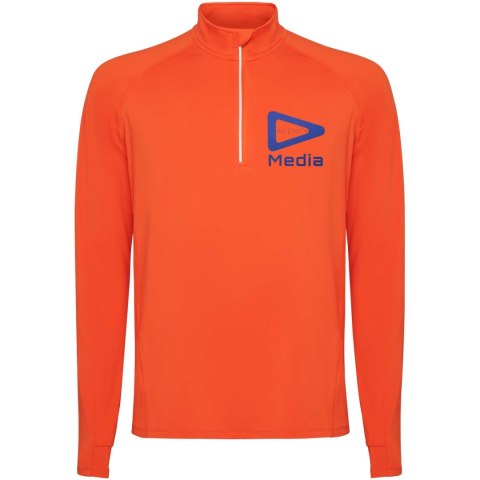 Estambul męska bluza z długim rękawem i zamkiem błyskawicznym na połowie długości fire orange Estambul męska bluza z długim rękawem i zamkiem błyskawicznym na połowie długości fire orange