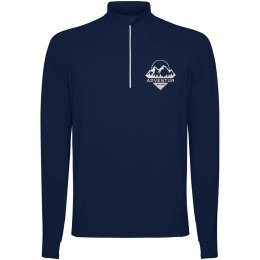 Estambul męska bluza z długim rękawem i zamkiem błyskawicznym na połowie długości navy blue