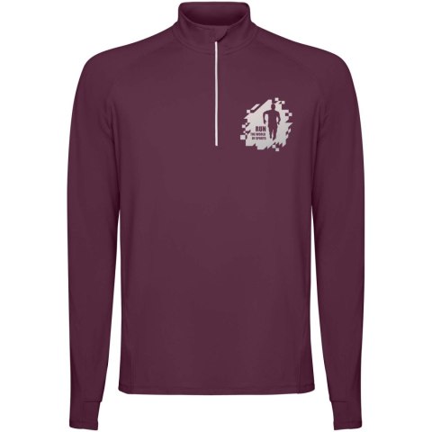 Estambul męska bluza z długim rękawem i zamkiem błyskawicznym na połowie długości plum red Estambul męska bluza z długim rękawem i zamkiem błyskawicznym na połowie długości plum red